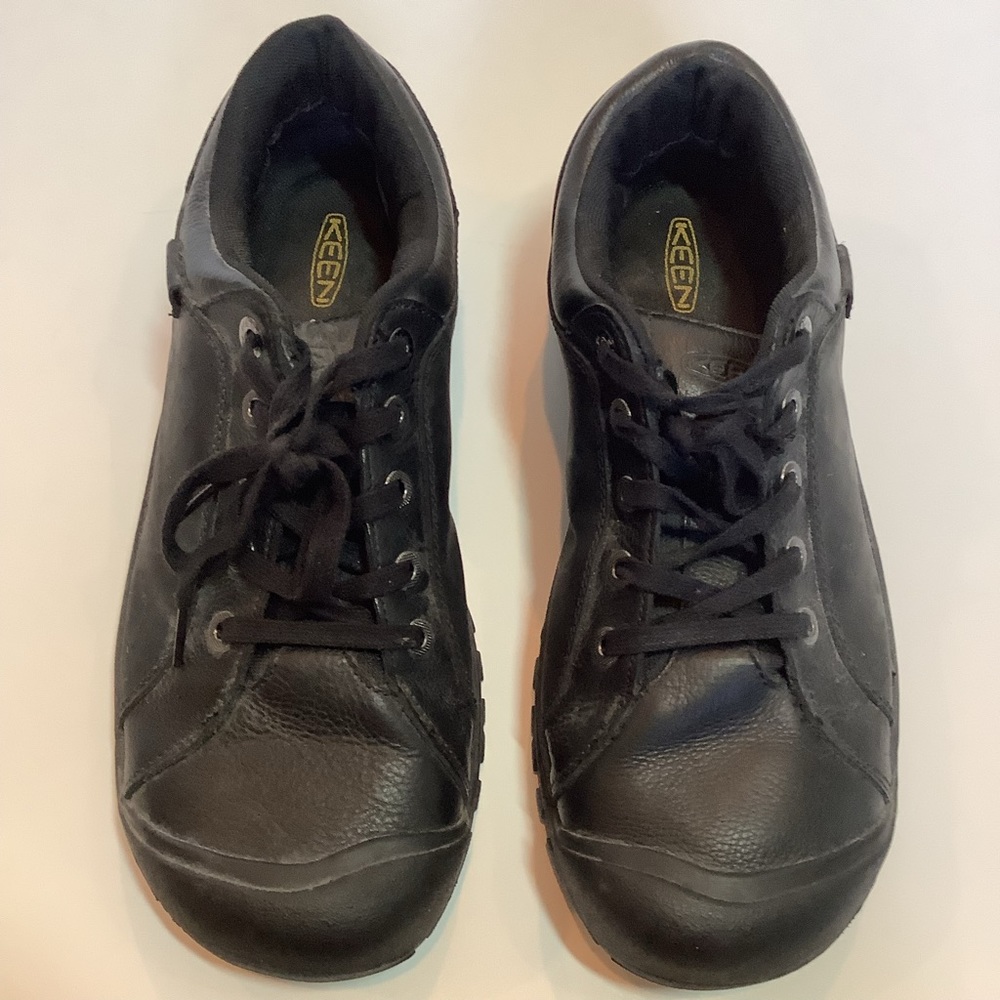 Keen Men’s Casual Black Leather Shoes Sz 12
